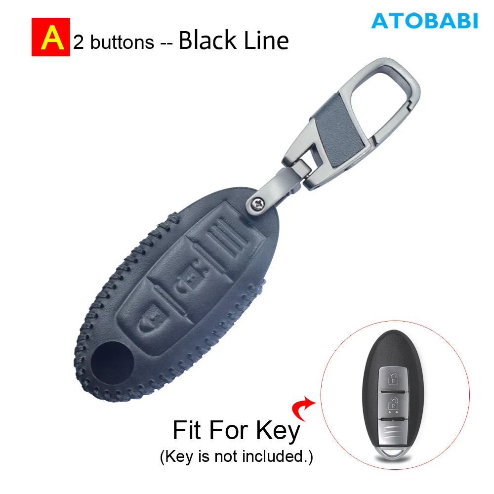 

Кожаные автомобильные Брелоки для ключей, чехол для Брелока Для Nissan Micra K14 K13 Juke F15 Note E12 Leaf Cube X-trial 370Z Infiniti