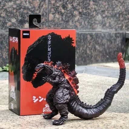Фото Фигурка Годзиллы: Модель Gojira Figma с подвижными суставами, коллекционная модель динозавра-монстра для рабочего стола, игрушка, подарок №2
