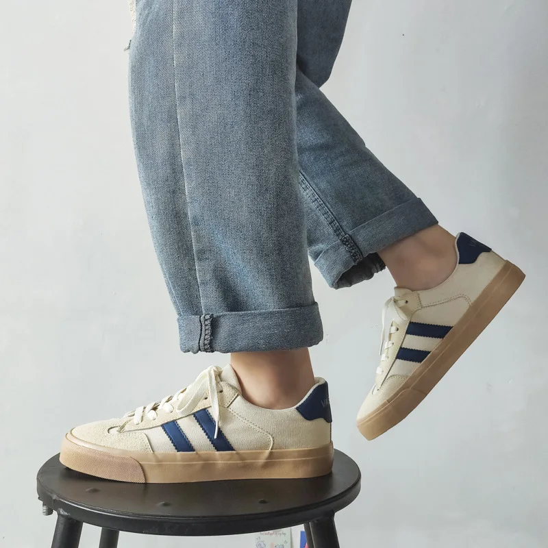 

2022 New Arrival Casual Shoes for Men High Quality Canvas Sneakers Trendy niche design style all-match moral training sneakers