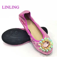 elegant 2022 spring genuine leather high quality snake print bow metal chain ladies ballet shoe womens loafers moccasins 34 45