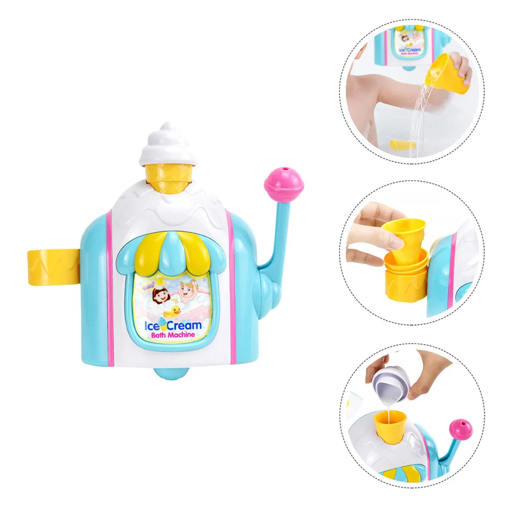 

Ice Cream Bubble Machine Blower Bath Toy Blowing Bubbles Kids Maker Abs Child Plaything