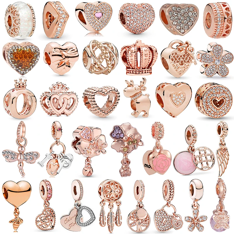 

2 шт./партия, подвески-бусины под розовое золото