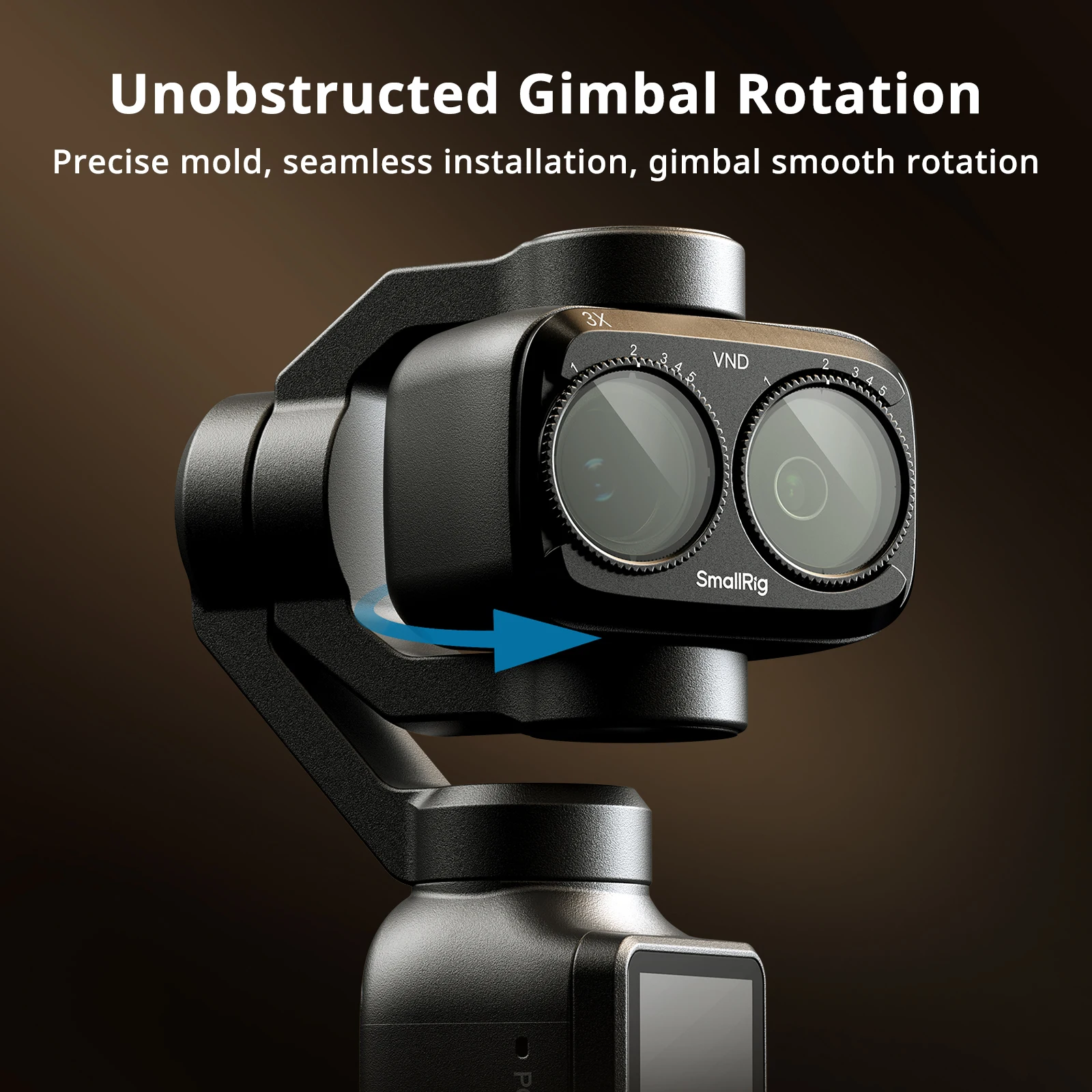 Фото Комплект фильтров SmallRig 4P для DJI Osmo Pocket 4P VND1-5 CPL с чистящей салфеткой для DJI Osmo Pocket 4P 6648 №5