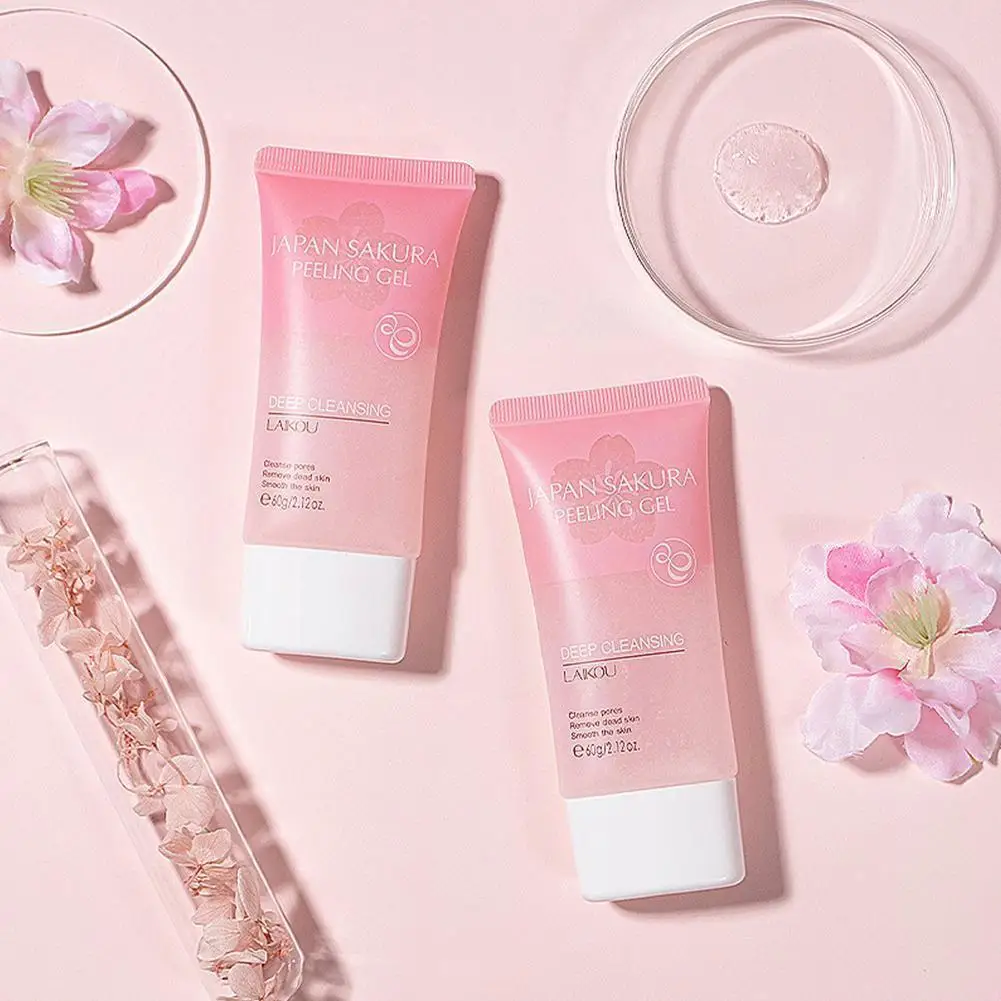 

1pc Blossoms Exfoliating Peeling Gel Scrub Moisturizing Repair Nourishing Face Care Whitening Skin Scrubs M7n0