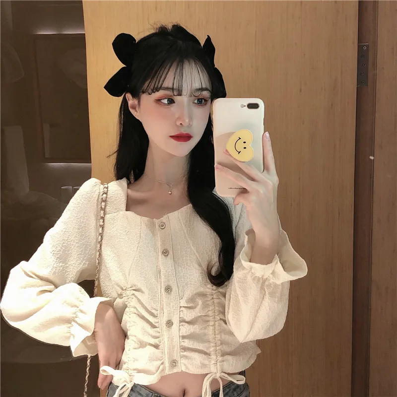 

COIGARSAM Shirt Womens Tops Spring 2022 New Women Shirts Dropshipping