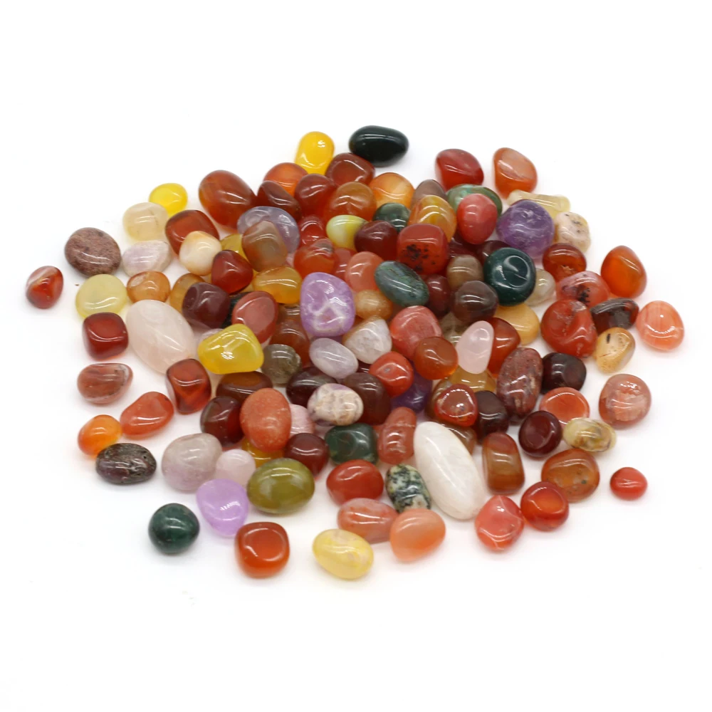 

50g/100g Natural Stone Beads Colorful No Hole Energy Gemstones Polished Gravel for Degauss Fish Tank Bonsai Gift Decoration