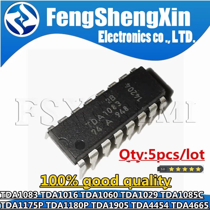 Чипы DIP TDA1083 TDA1016 TDA1060 TDA1029 TDA1085C TDA1175P TDA1180P TDA1905 TDA4454 TDA4665 TDA1085 TDA1085A, 5 шт.