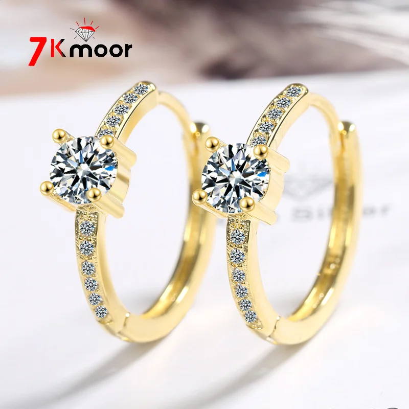 

Серебряные серьги-кольца из серебра 925 пробы для женщин