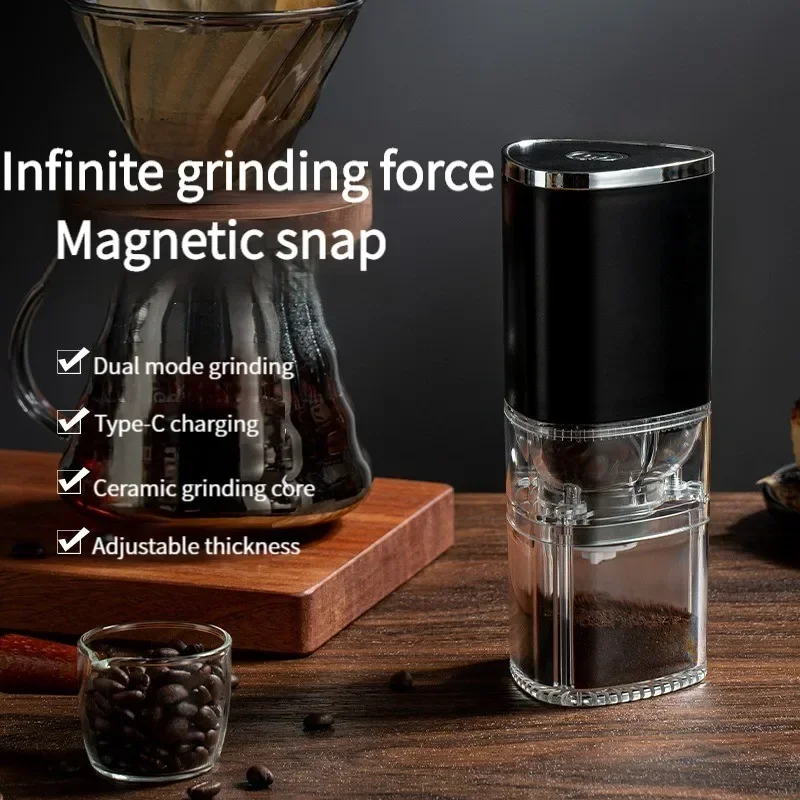

Portable Electric Coffee Grinder Ceramic Grinding Core Home Coffee Bean Crusher Grinder Type C USB Rechargeable Mini Coffee Make