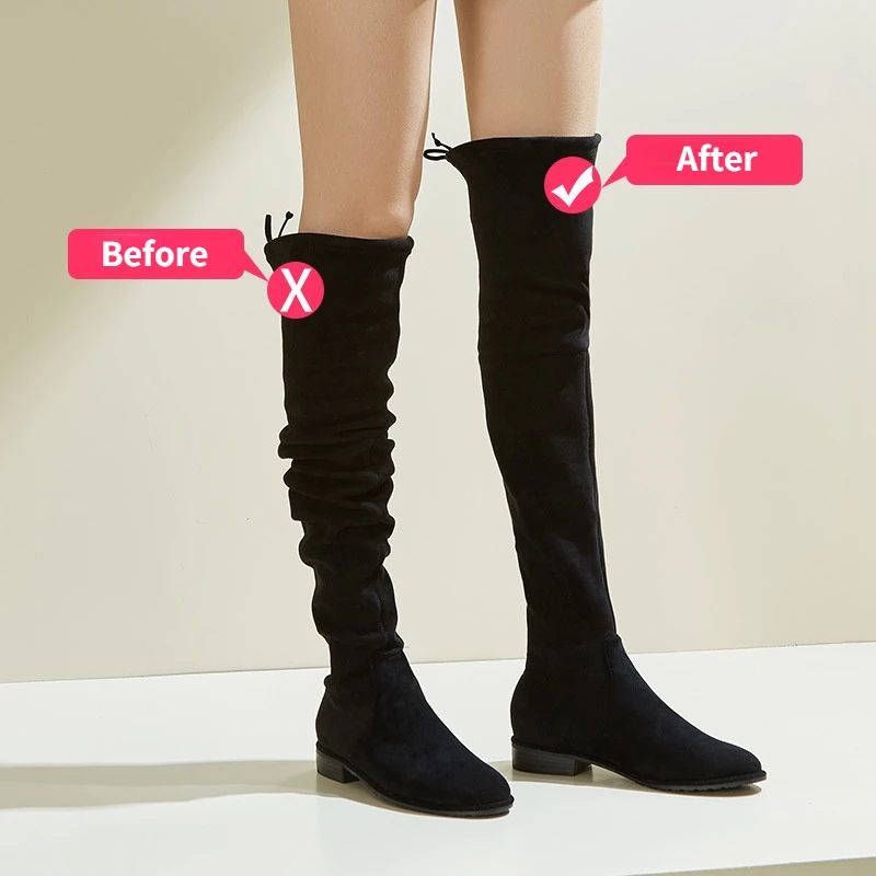1 Pair High Boots Straps Adjustable Elastic Boots Lace Prevent Falling Off Convenient Detachable  Anti-skid Shoe Lace