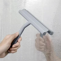 home glass cleaner mirror wiper with silicone bracket bathroom supplies shower wiper window scraper