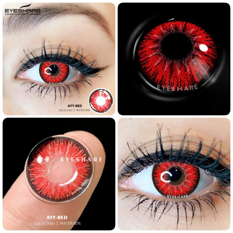 1 пара контактных линз EYESHARE для Хэллоуина цветные контактные линзы глаз Косплей