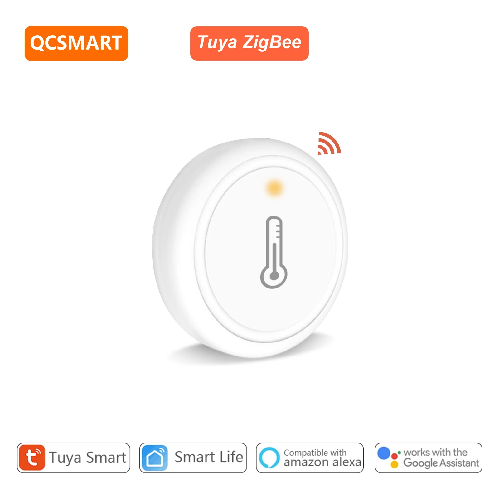 

Датчик температуры и влажности Tuya Smart Life ZigBee