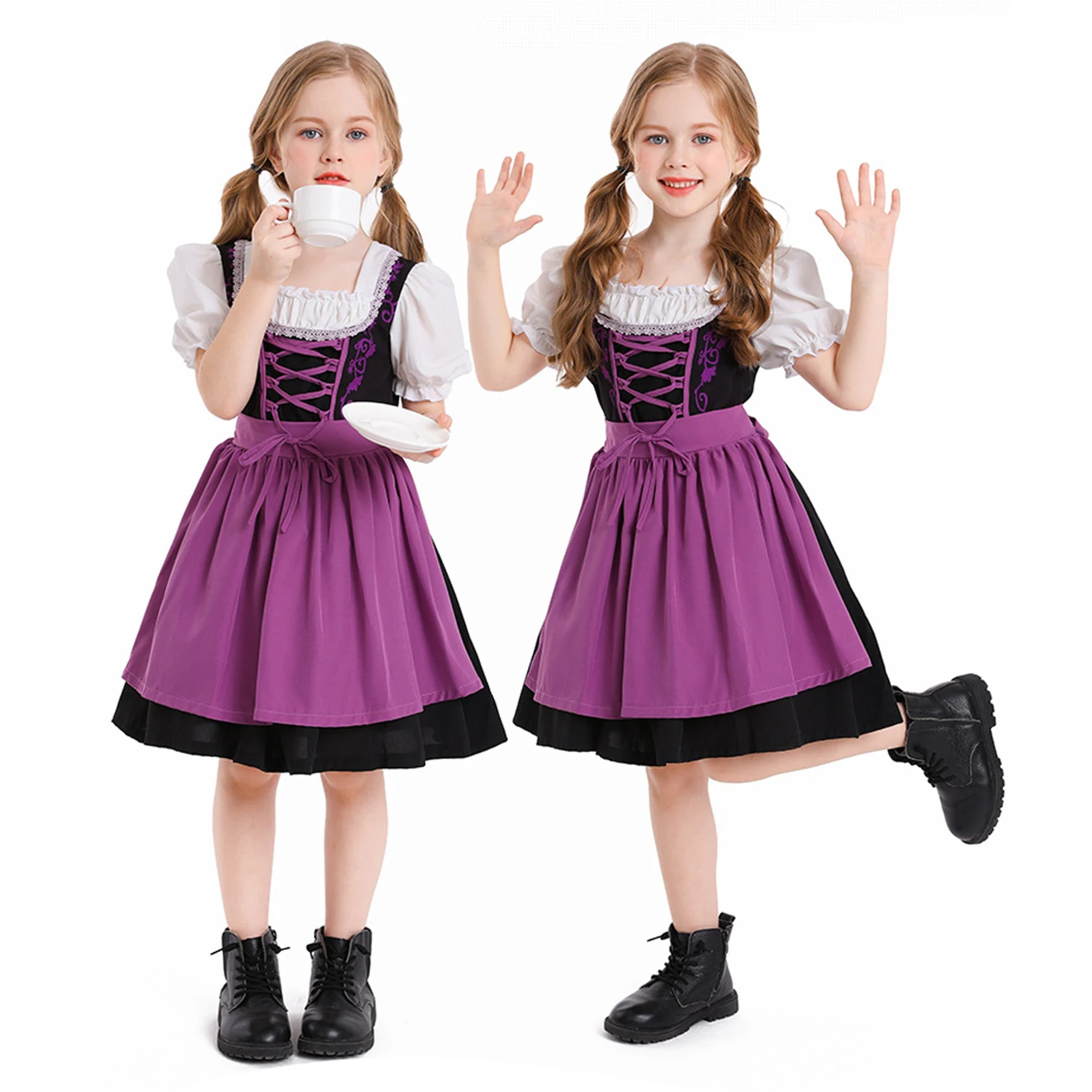 Несколько девушек карнавал дирндл Октоберфест костюмы немецкий биерфест парад