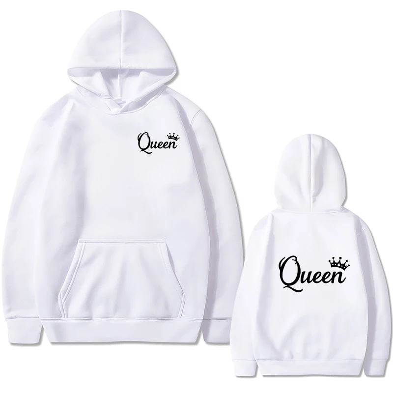 

Hoodie Set Casual Sweatshirt Long Sleeve Hoodie Pullover Sweatshirt queen Print Hoodie Sweatshirt Top Jacket Coat