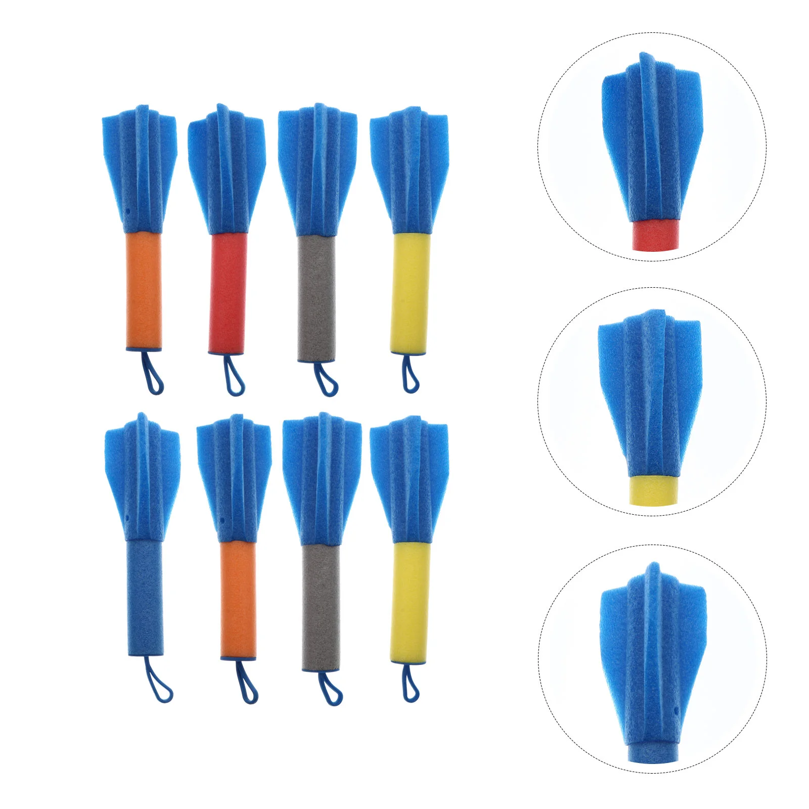 

8 PCS Finger Light Kids Plaything Educational Outdoor Basket Toy Toddler Beach Toys Drone