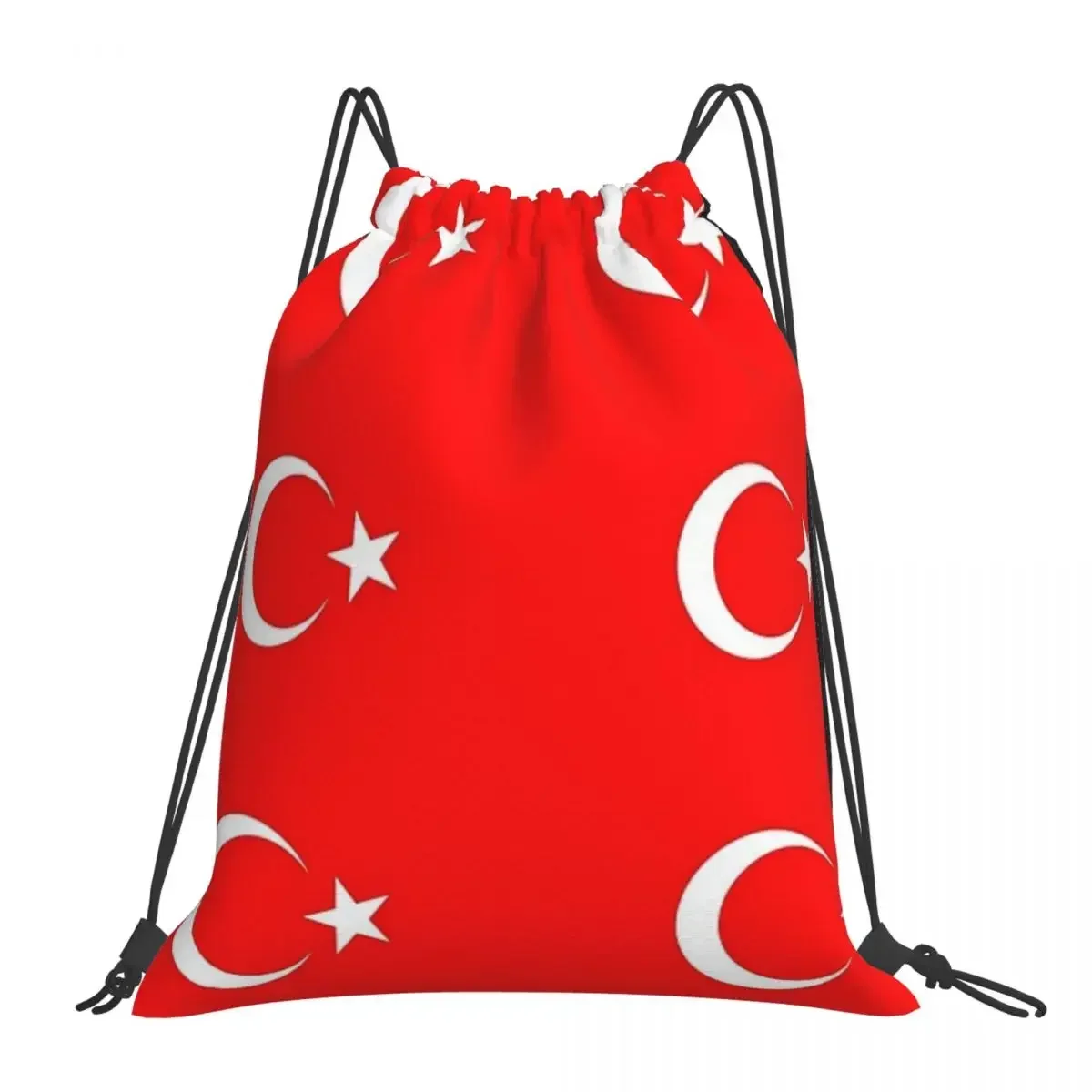 

Рюкзаки с турецким флагом Республики, повседневные Портативные Сумки на шнурке, Сумка с кармашком для хранения, дорожные сумки для книг