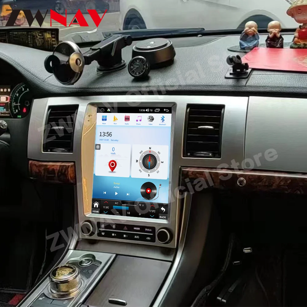 Автомобильный мультимедийный плеер Tesla с экраном Android 12 для JAGUAR XF 2004 2005 2006 2007 2008-2015
