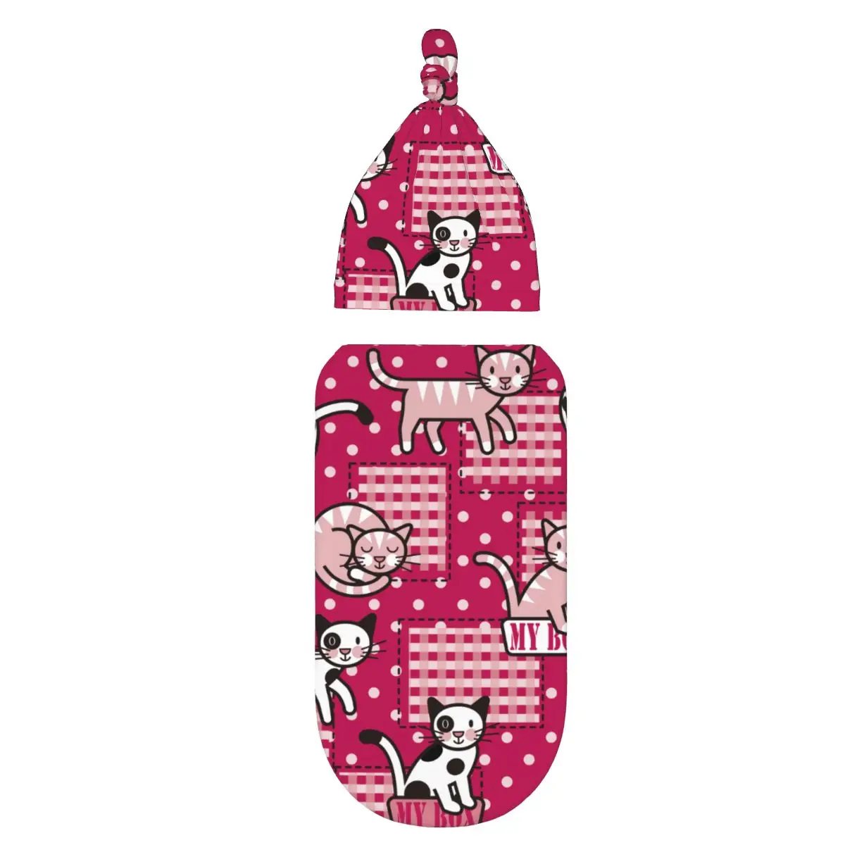 

Детское одеяло-пеленка с котом для новорожденных