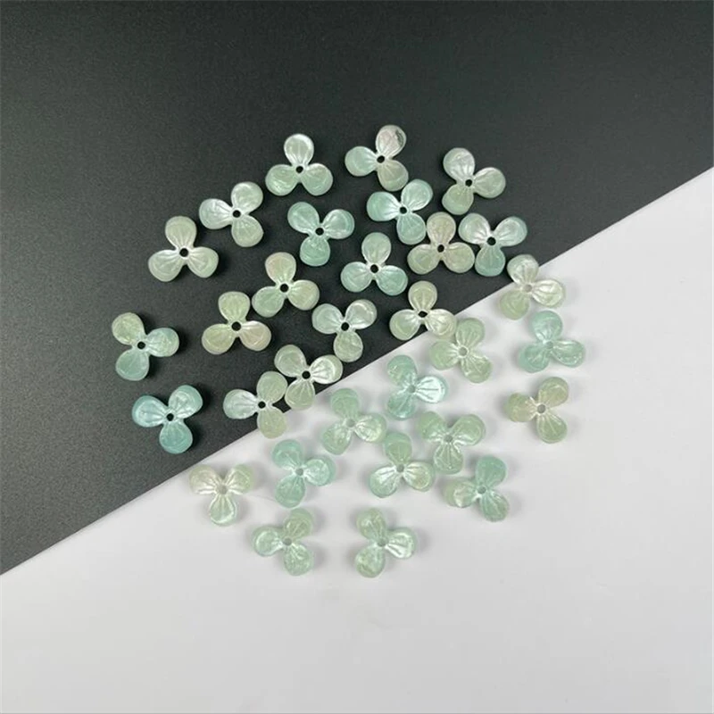 20Pcs New Creative 10MM Acetic Acid Flower Beads Spacer Acrylic Resin Torus Bead Connectors Diy Hair Jewelry Making Acessories
