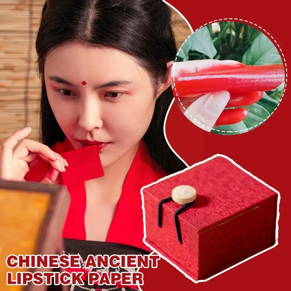 

Ancient Chinese Lipstick Paper Long Lasting Lip Gloss Red Velvet Sexy Cosmetic Pink Women Lipsticks E4I5