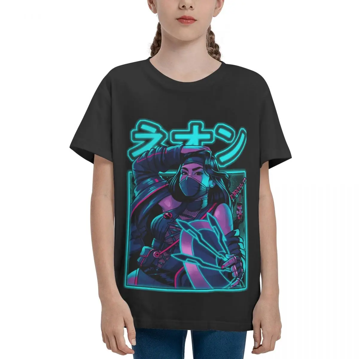 Футболка для подростков Fresh Mortal Neon Classic базовая тенниска с коротким рукавом