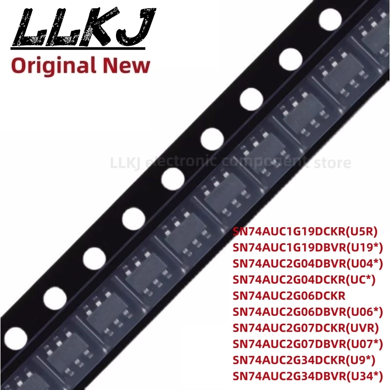 

Набор схем SN74AUC1G19DCKR AUC2G04DBVR 06DBVT 07DCK 34DBV SOT23-6, 1 шт.