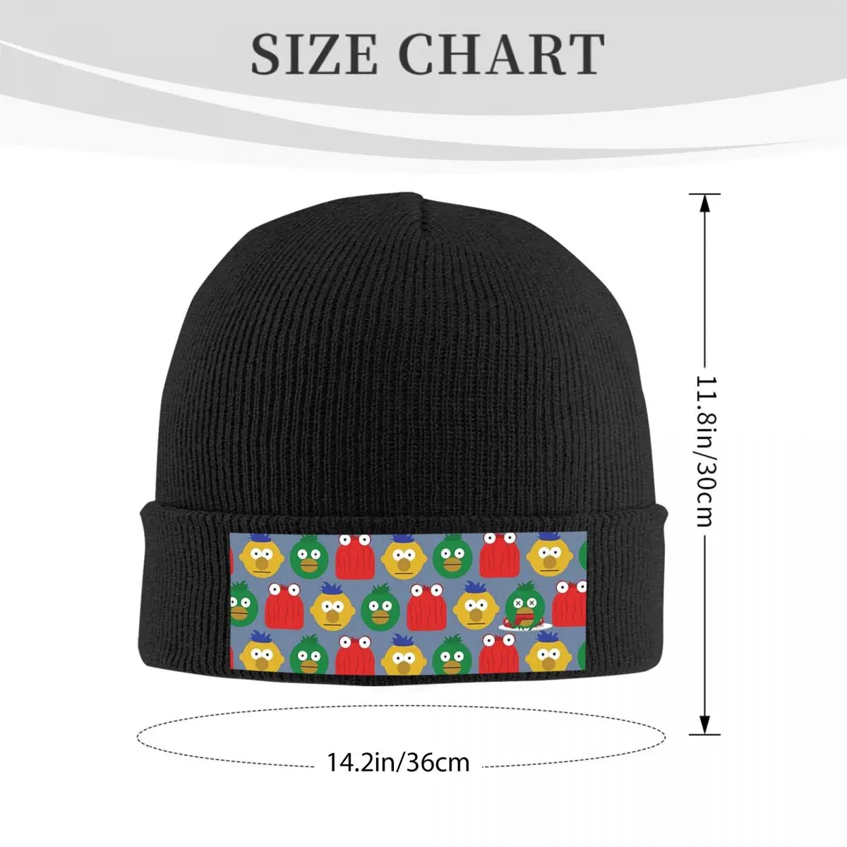 Фото DHMIS персонаж узор теплая вязаная шапка зимняя вязаная шапка Skullies шапочки хип-хоп шапки для унисекс №2