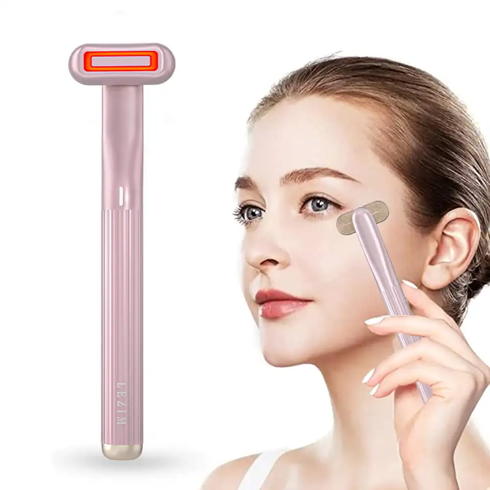 New 4-in-1 Skincare Wand,Eye beauty instrument| Red Light Therapy | Microcurrent Toning For Face/Neck | Facial Massager Beauty T