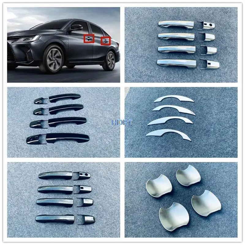 Наклейка на дверную ручку для Toyota Yaris Ativ/VIOS 2022 2023