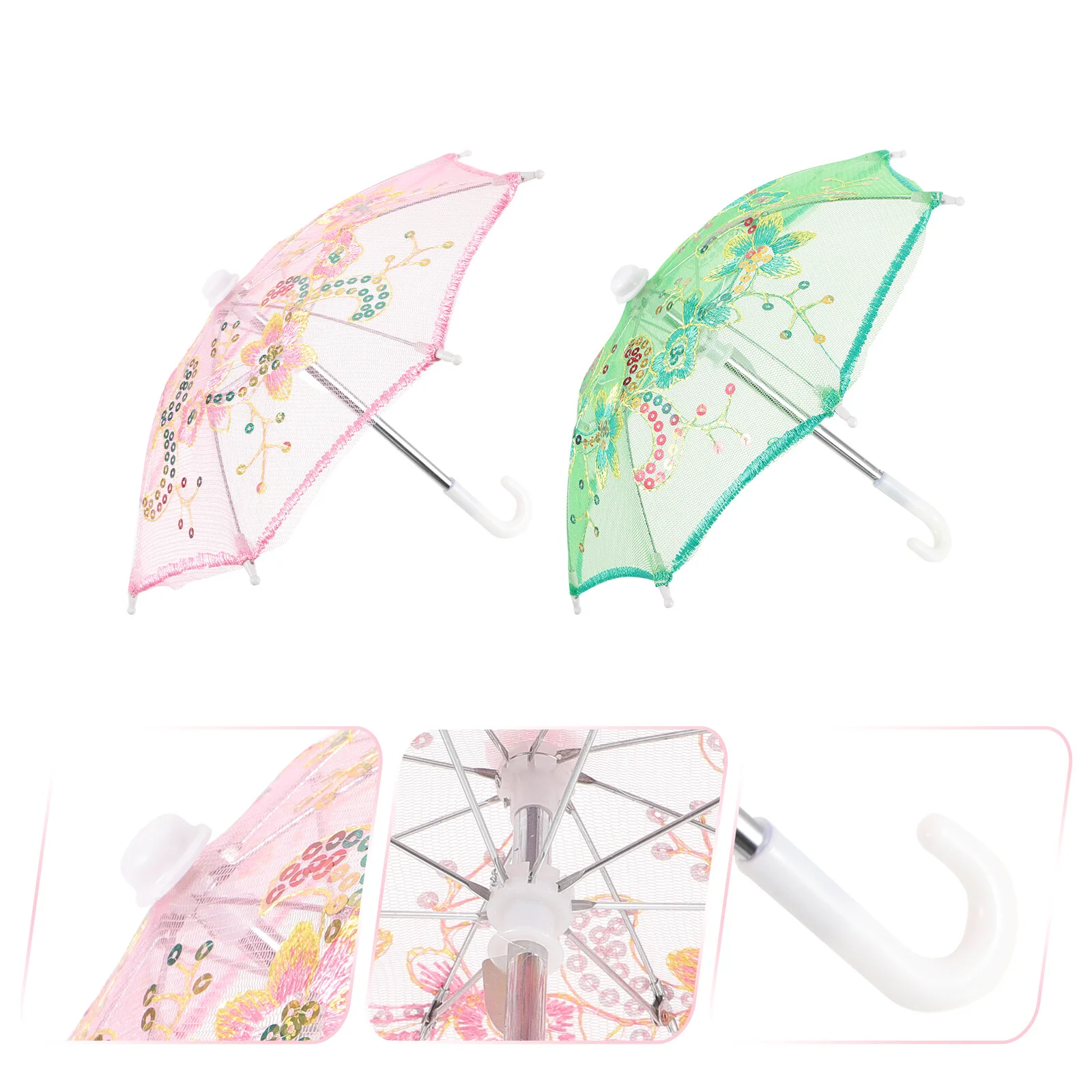 

Delicate Umbrella Desktop Mini Wear-resistant Decor Adorable Decorative Tabletop Dolls
