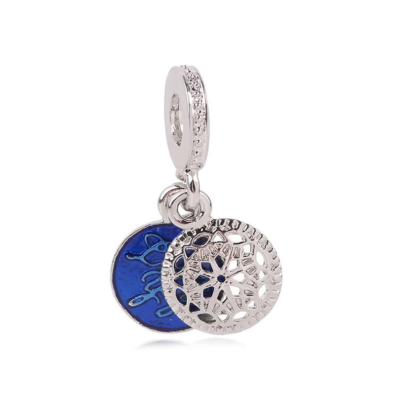 2 шт./лот хрустальные бусины со звездами и луной подвески в форме сердца подходят