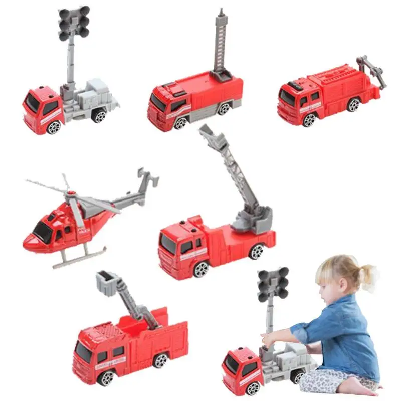 

Mini Die Cast Cars 6pcs Durable Anti-collision Diecast Cars For Kids Alloy Model Toys For Boys Girls Birthday Gift 1:64 Scale