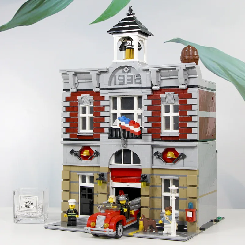 

IN Stock Fire Brigade Education Tool Is Compatible with 10197 99009 Children Creator Experts City Model Blocks Christmas Toys