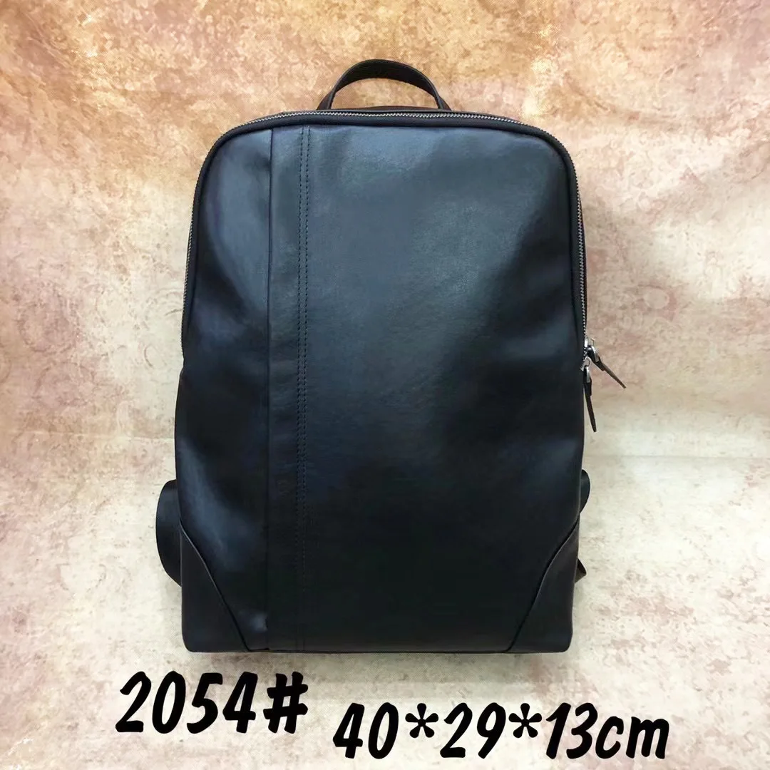 Royal Bagger Backpacks for Men Genuine Cow Leather Vintage Fashion Shoulder Bag Business Male Travel Cool Backpacks 2054