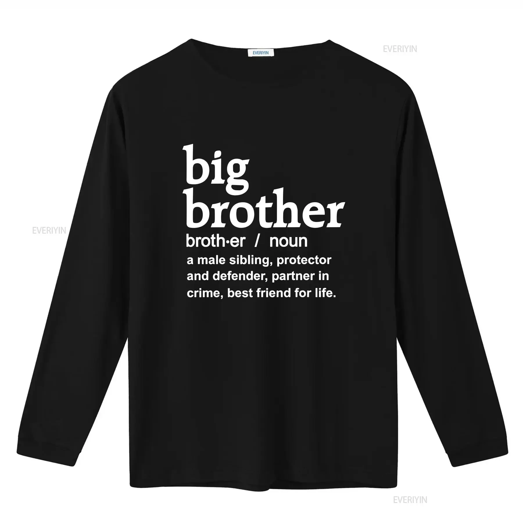 Фото Футболка Big Brother для объявления о беременности, винтажная, с эффектом потертости, для повседневной носки, дизайнерская одежда №3