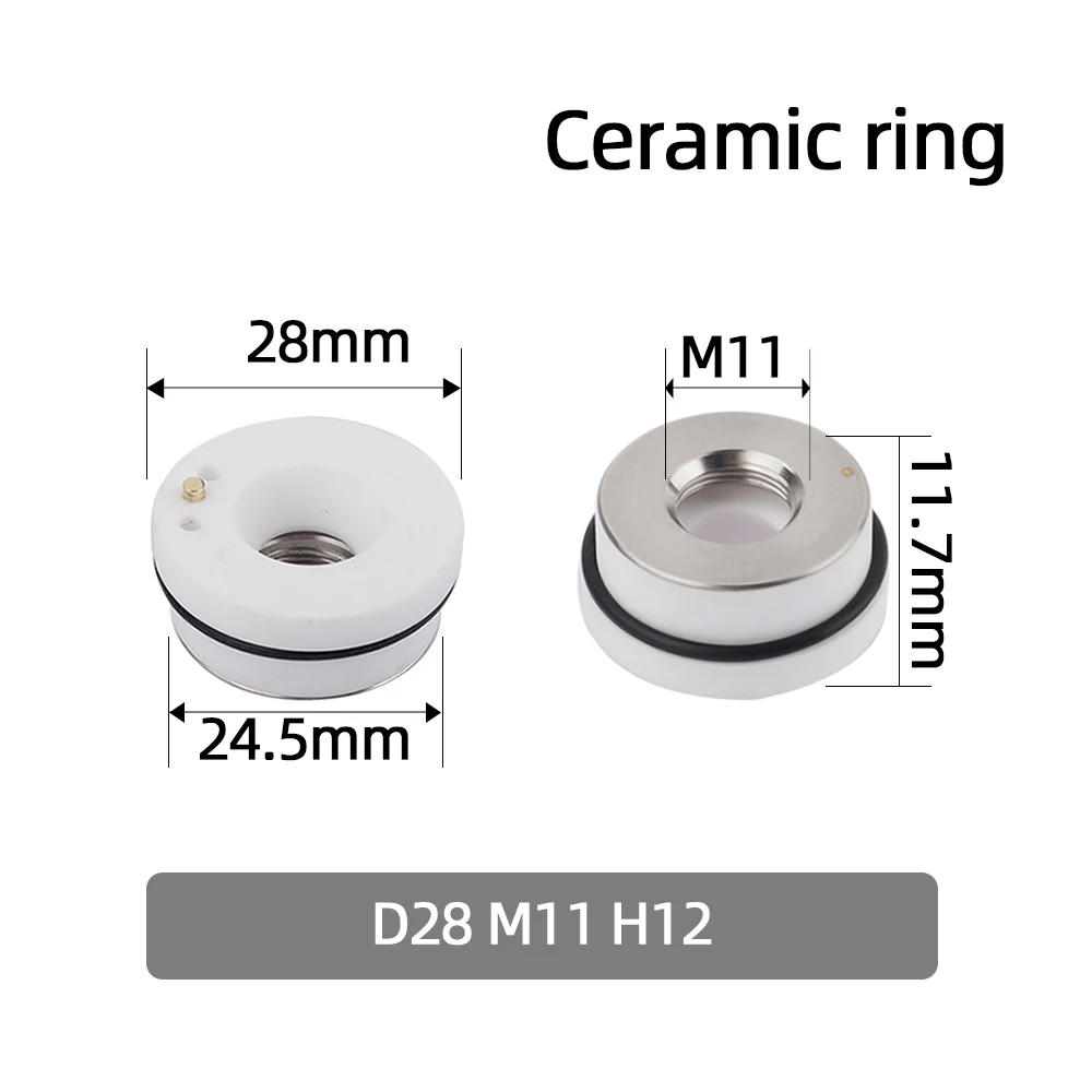 

5pcs Raytools волоконно-лазерное керамическое кольцо D32 и D28 для Bodor/Han's/HSG, детали станка для волоконной лазерной резки WSX/Precitec/BOCI