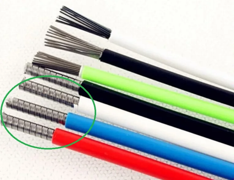 

Кабель с внутренним диаметром 3 мм, внешний диаметр 7 мм, общая длина 1000 м