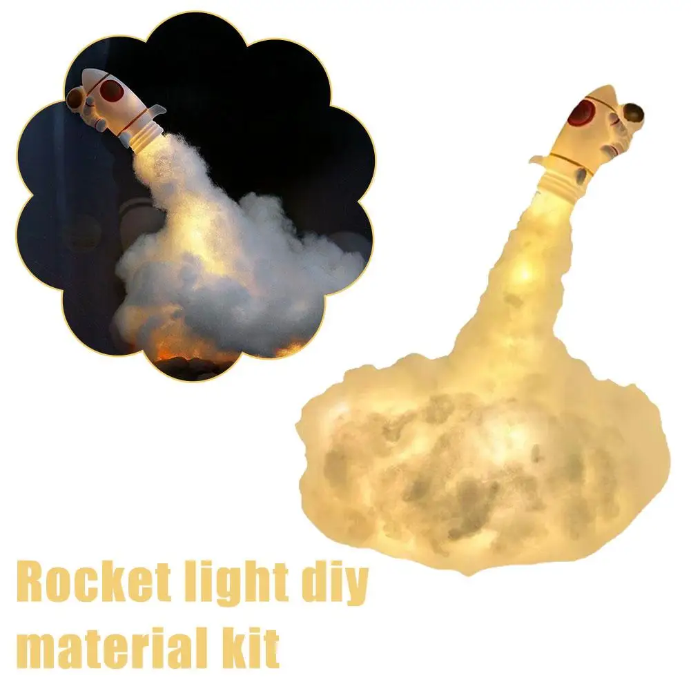 

Инновационная стильная прикроватная лампа, декоративная современная светодиодная лампа «сделай сам» в виде ракеты, астронавт, ночная светодиодная подсветка, фототкань, развлечение, Ki R9j6