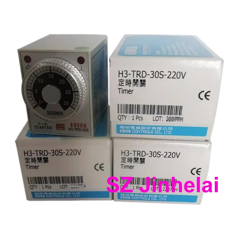 Оригинальное Многофункциональное реле времени FOTEK, реле времени H3-TRD-30S 220 В переменного тока, 24 В постоянного тока, 380 В переменного тока, 110 В переменного тока, таймер