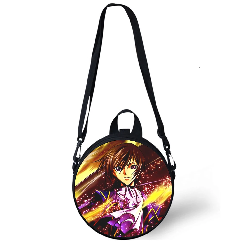CODE GEASS Lelouch of the Rebellion Child kindergarten Bag 3D Print Shoulder Bags School Women Mini Round Bagpacks Rugtas Bag