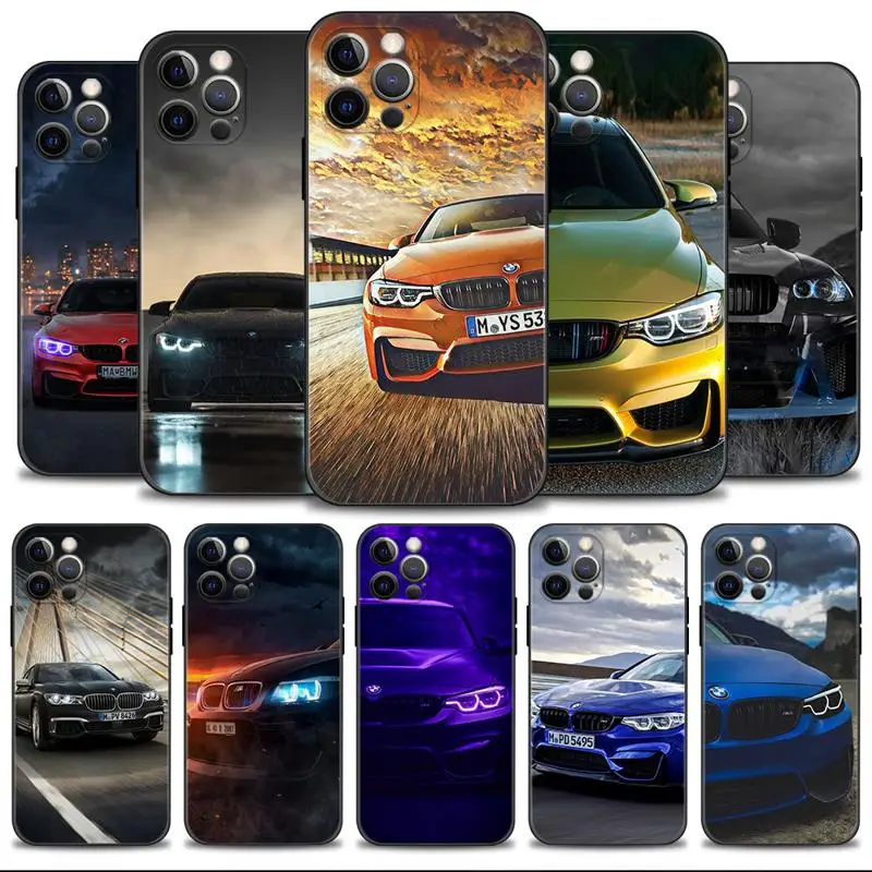 

Car Body Sports Bmw Side Phone Shell For Apple iPhone 14 13 12 11 Pro Max 13 12 Mini XS Max XR X 7 8 Plus Cover Case Couqe