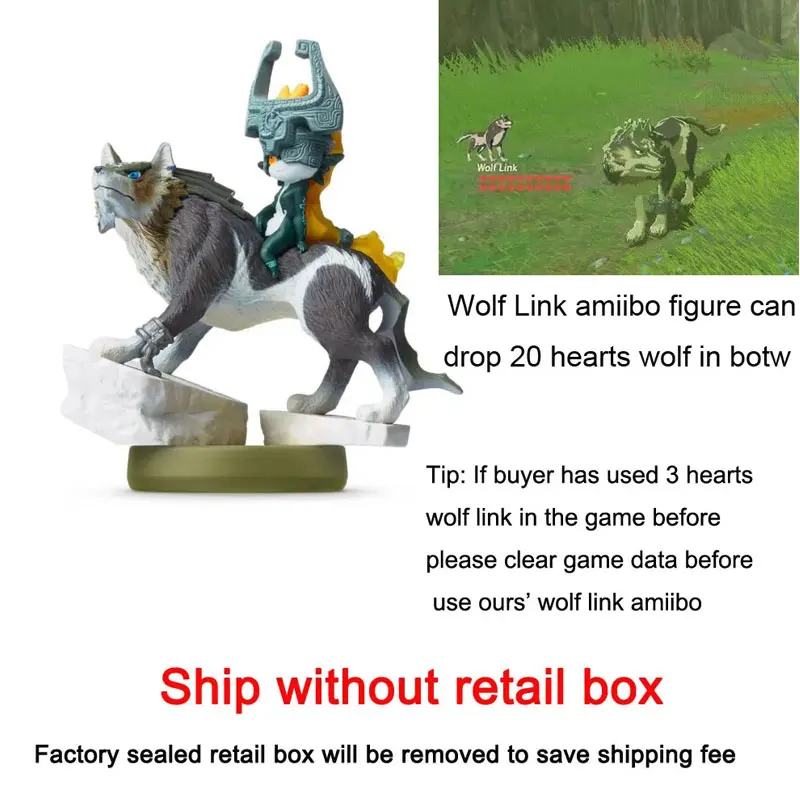 

ARTSWIFT Store Figurine for NS 20 hearts Wolf Link Midna Twilight Princess in The Game Asian Version Free