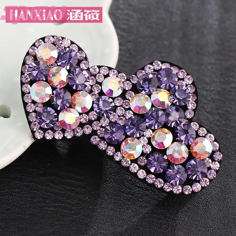 стиль давления зажим для любви челки ювелирные изделия с чешскими бриллиантами