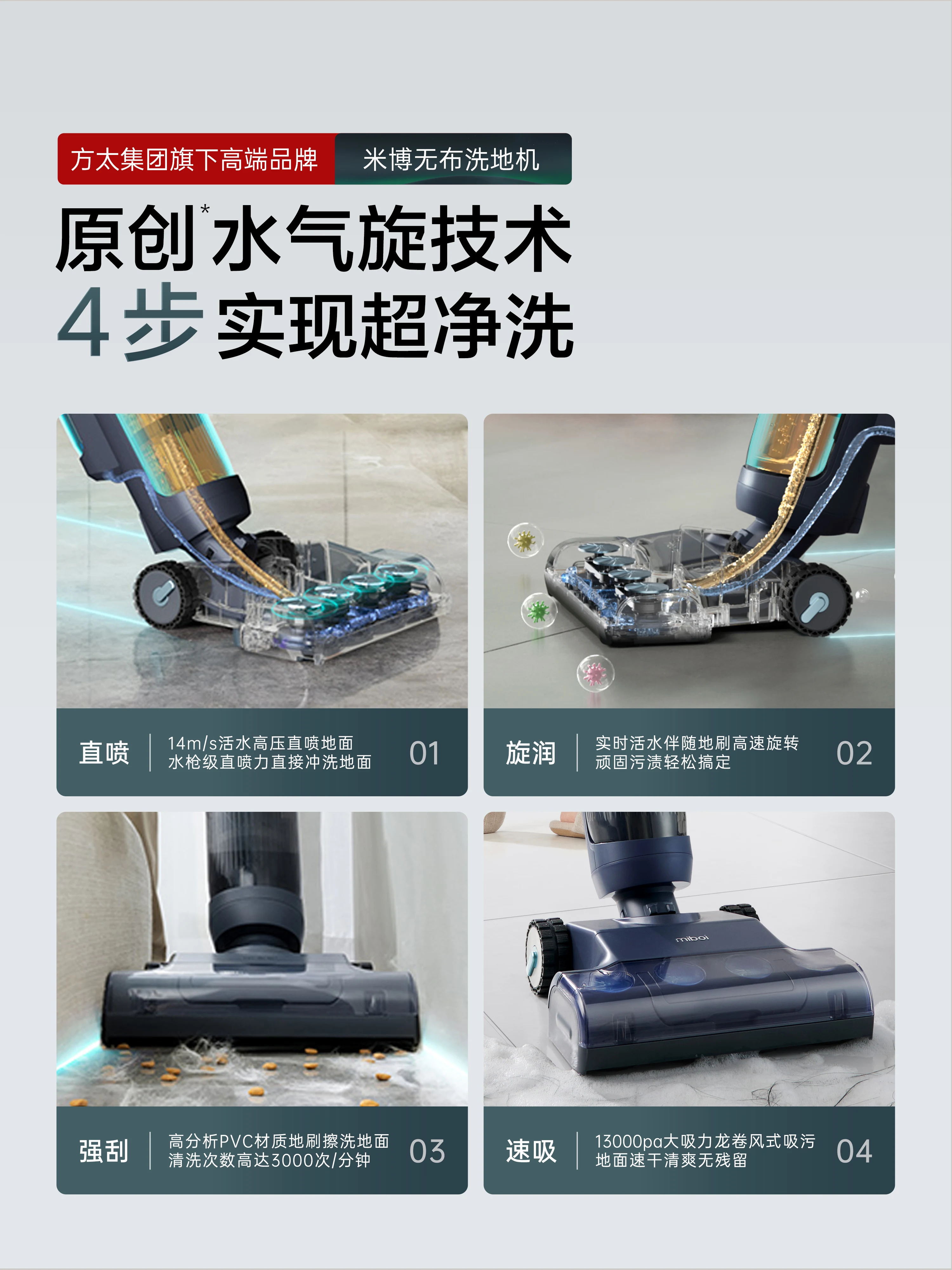 Умная техника Miboi V7Pro для чистки без ткани бытовая всасывающая уборочная машина