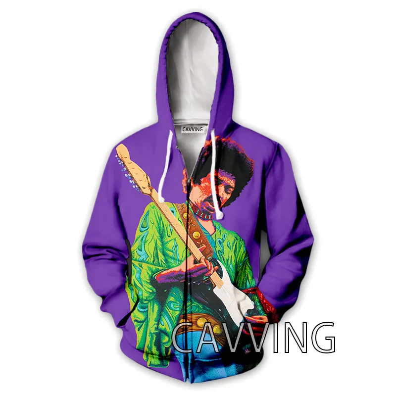 

Толстовка CAVVING с 3D принтом Jimi Hendrix на молнии, толстовка с капюшоном на молнии, Толстовка Harajuku, Толстовка для мужчин/wo Men Z02