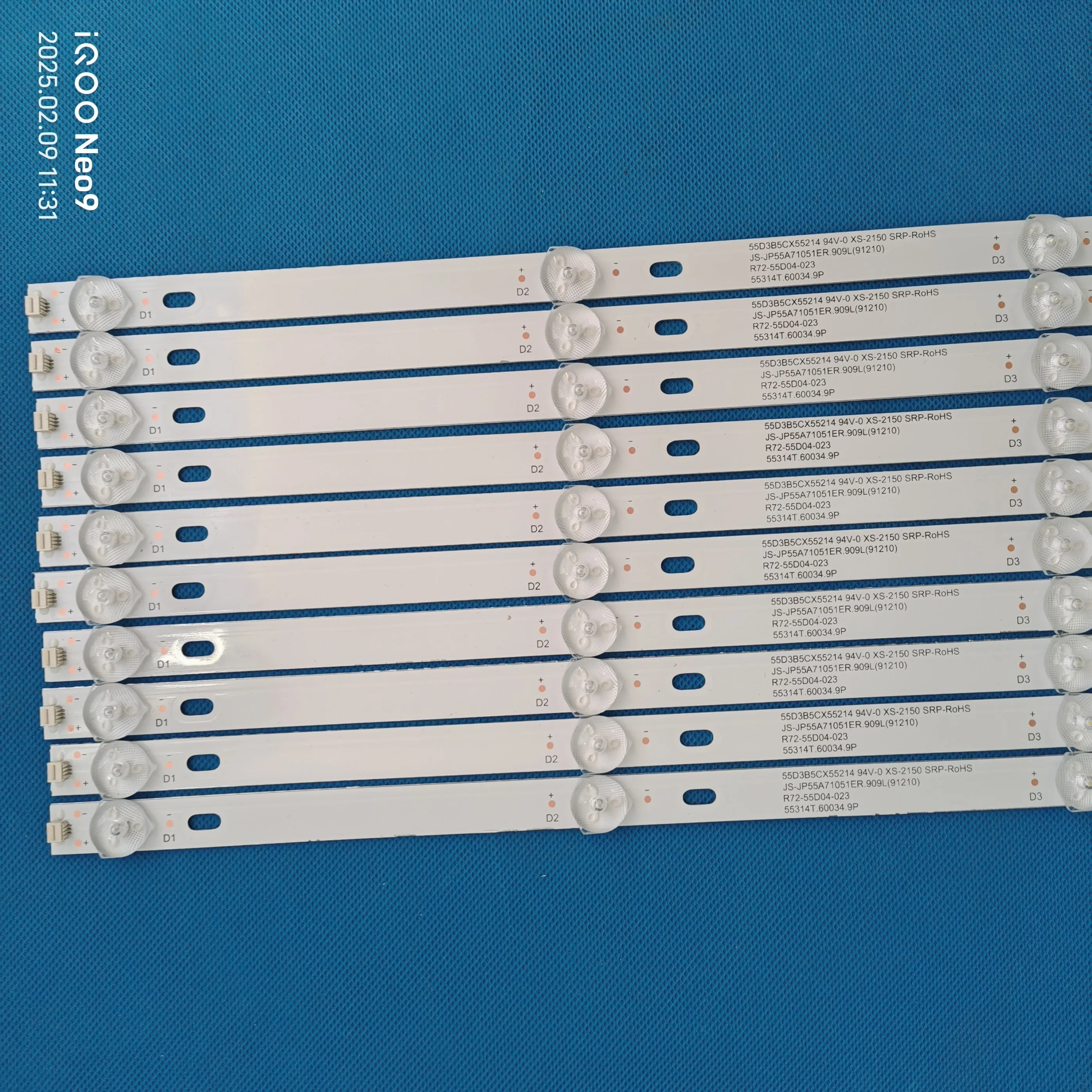 Светодиодная лента подсветки для 55LU1204 55D3B5CX55214 K55DLJ10US JS-JP55A71051ER.909L (91210) R72-55D04-023 VHIX-55U169MS NWX-55U169TSY (art.: 3920cc4bbab1f) - 3920cc4bbab1f