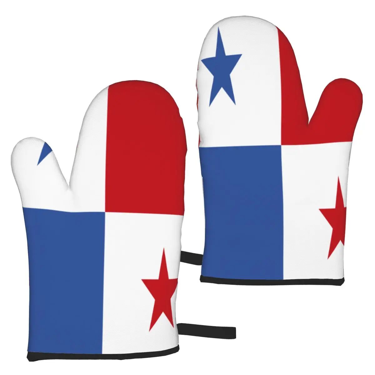 

Microwave Oven Gloves Panama Flag 2Pcs Mitten Insulated Heatproof Resistant Baking Gloves