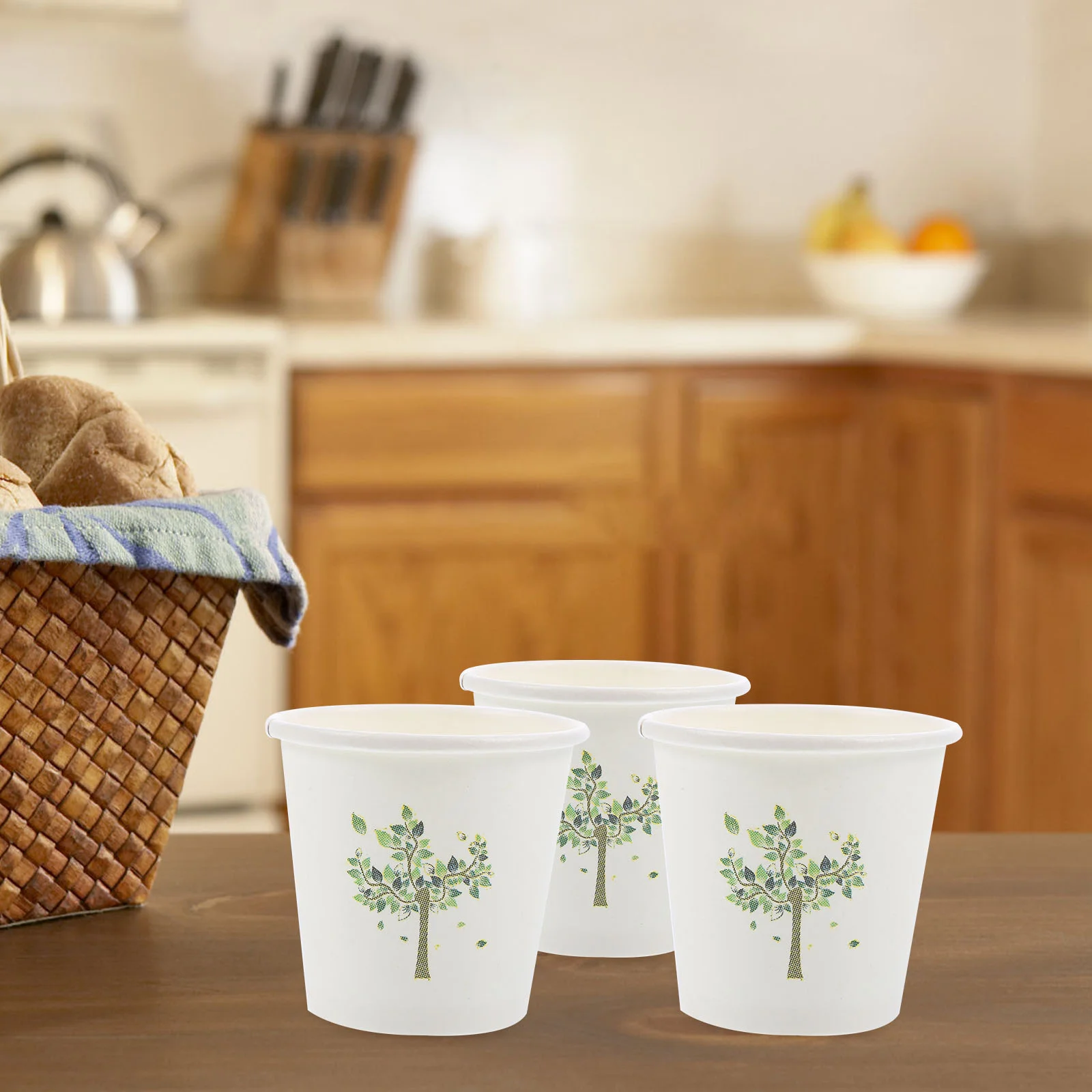 

500Pcs Paper Cups Decorative Drinking Cups Disposable Paper Cups Coffee Juice Beverage Paper Cups