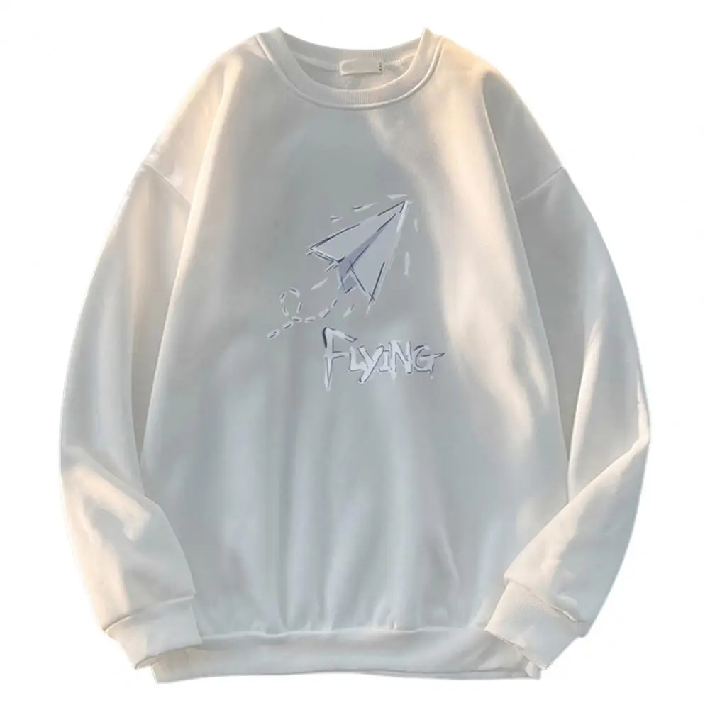 

Стильный тонкий пуловер, свитшот с усадочными манжетами и надписью, мужской повседневный базовый свитшот с защитой от холода